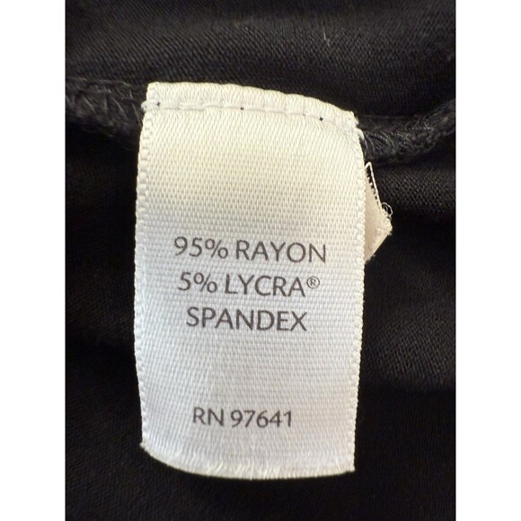 J. Jill Black Open Front Cardigan Size M Stretch Lightweight Drape Pockets - Picture 8 of 9